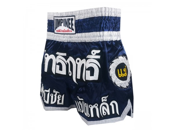 Lumpinee Muay Thai Shorts : LUM-033 marinblå